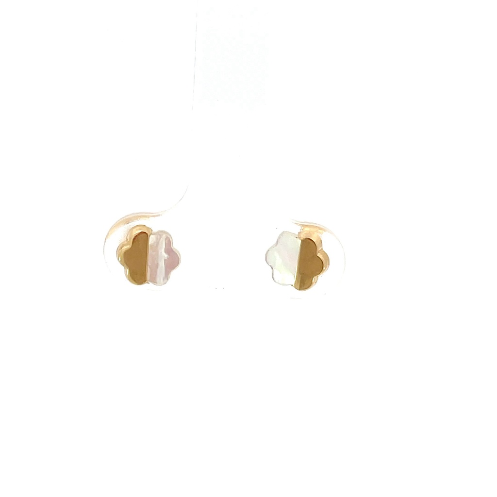 TOPOS FLOR NACAR ORO AMARILLO     