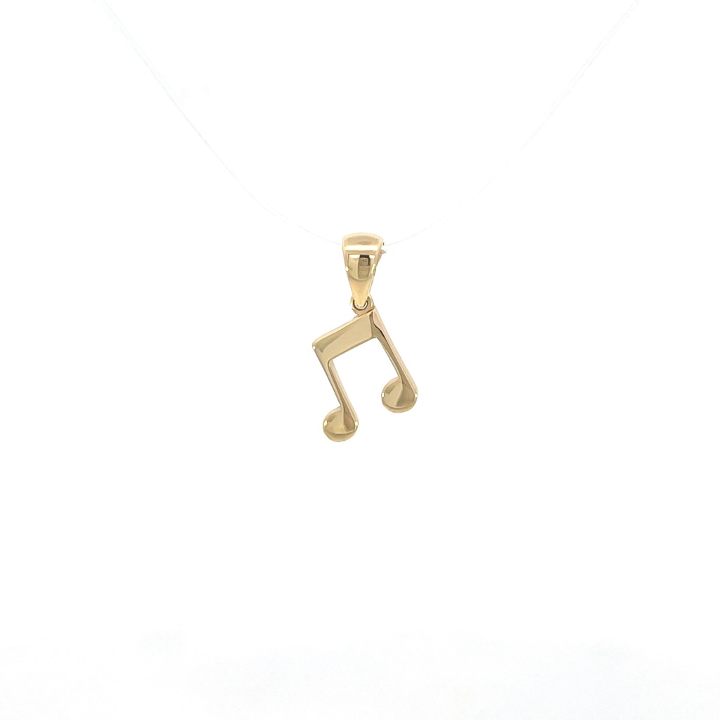 DIJE NOTA MUSICAL ORO AMARILLO     