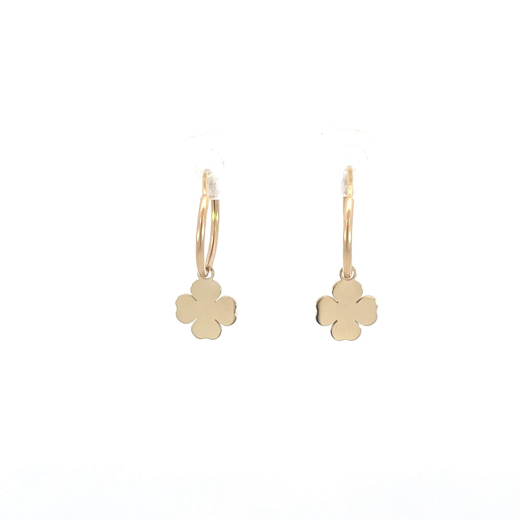 250338 CANDONGAS TREBOL ORO AMARILLO