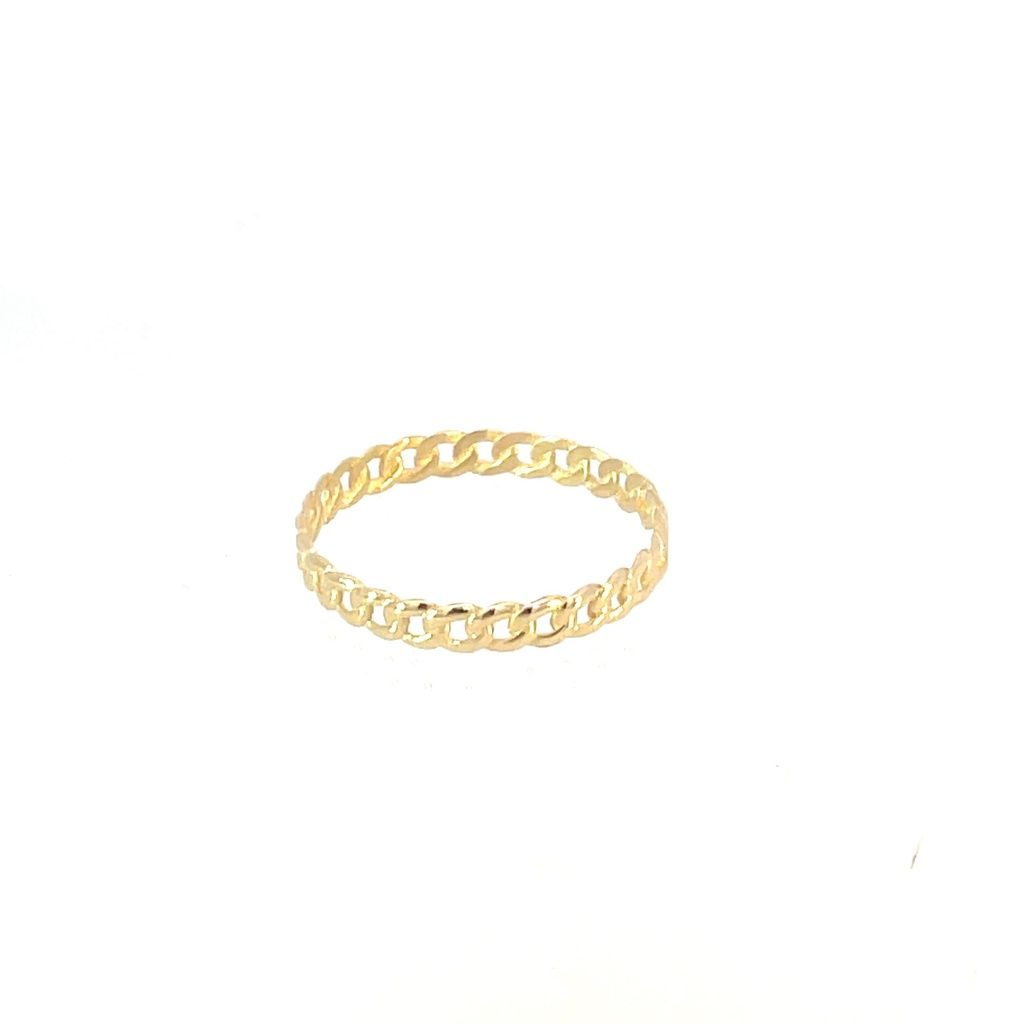 ANILLO CUBANO ORO AMARILLO               