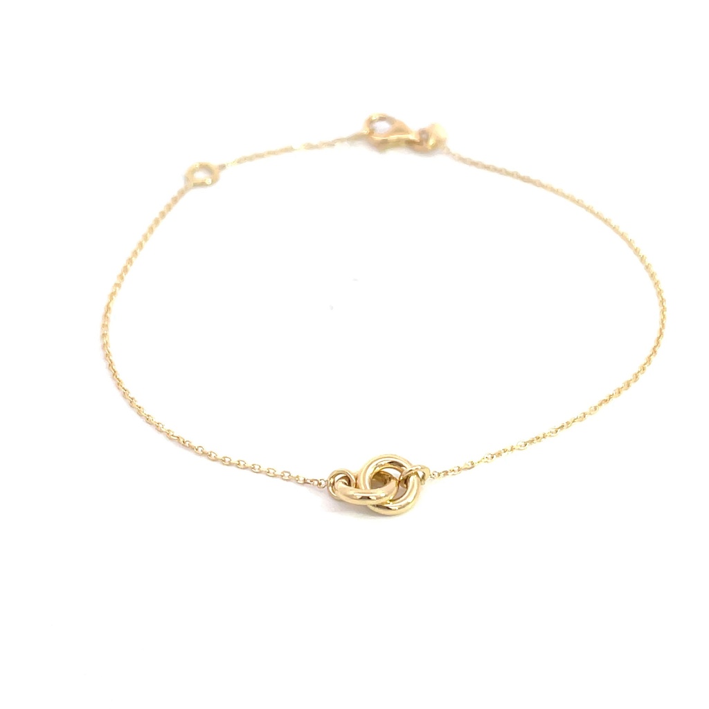 PULSERA AROS ORO AMARILLO      