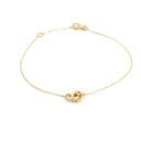 PULSERA AROS ORO AMARILLO      
