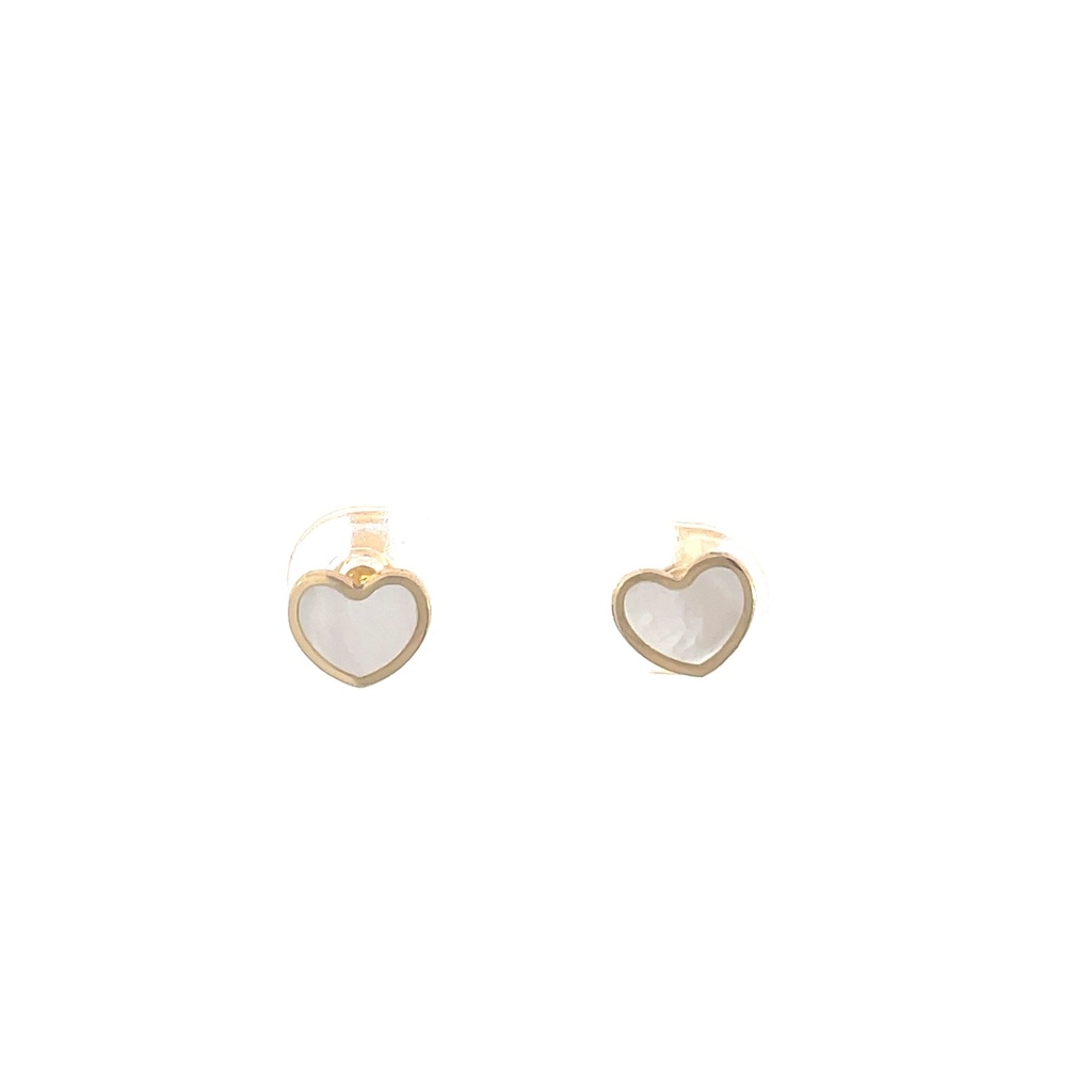 TOPOS CORAZON NACAR ORO AMARILLO     