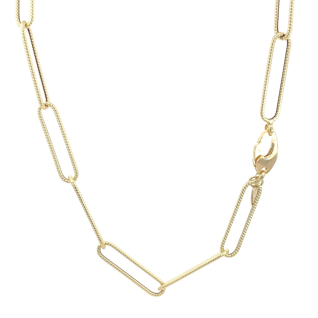 CADENA PAPER CLIP ORO AMARILLO            