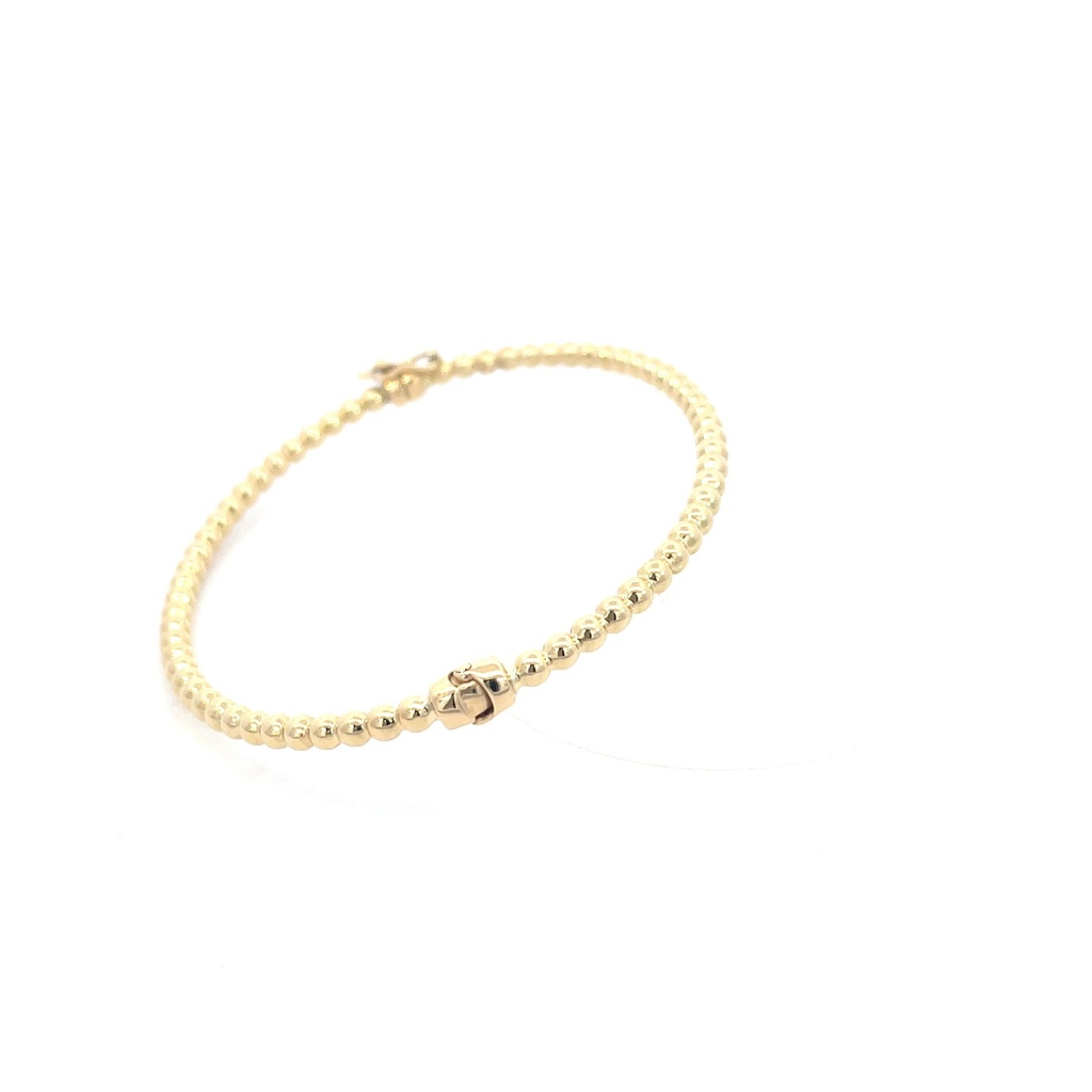 217681 ARO DE BOLAS ORO AMARILLO  