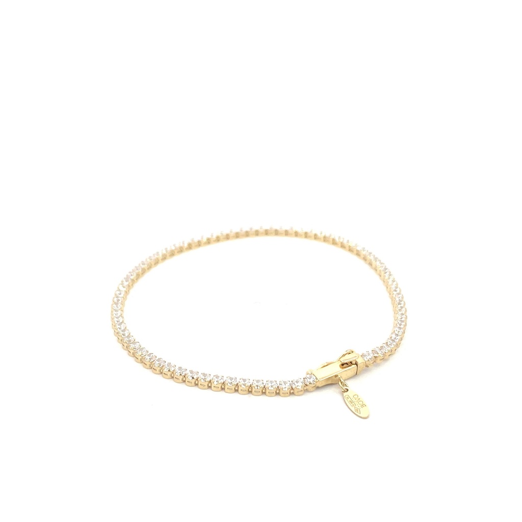 PULSERA TENNIS ORO AMARILLO               