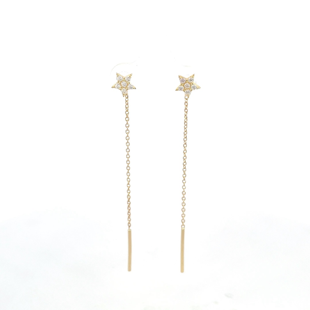 TOPOS COLGANTE ESTRELLA ORO AMARILLO