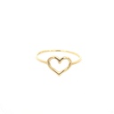 ANILLO CORAZON ORO AMARILLO               