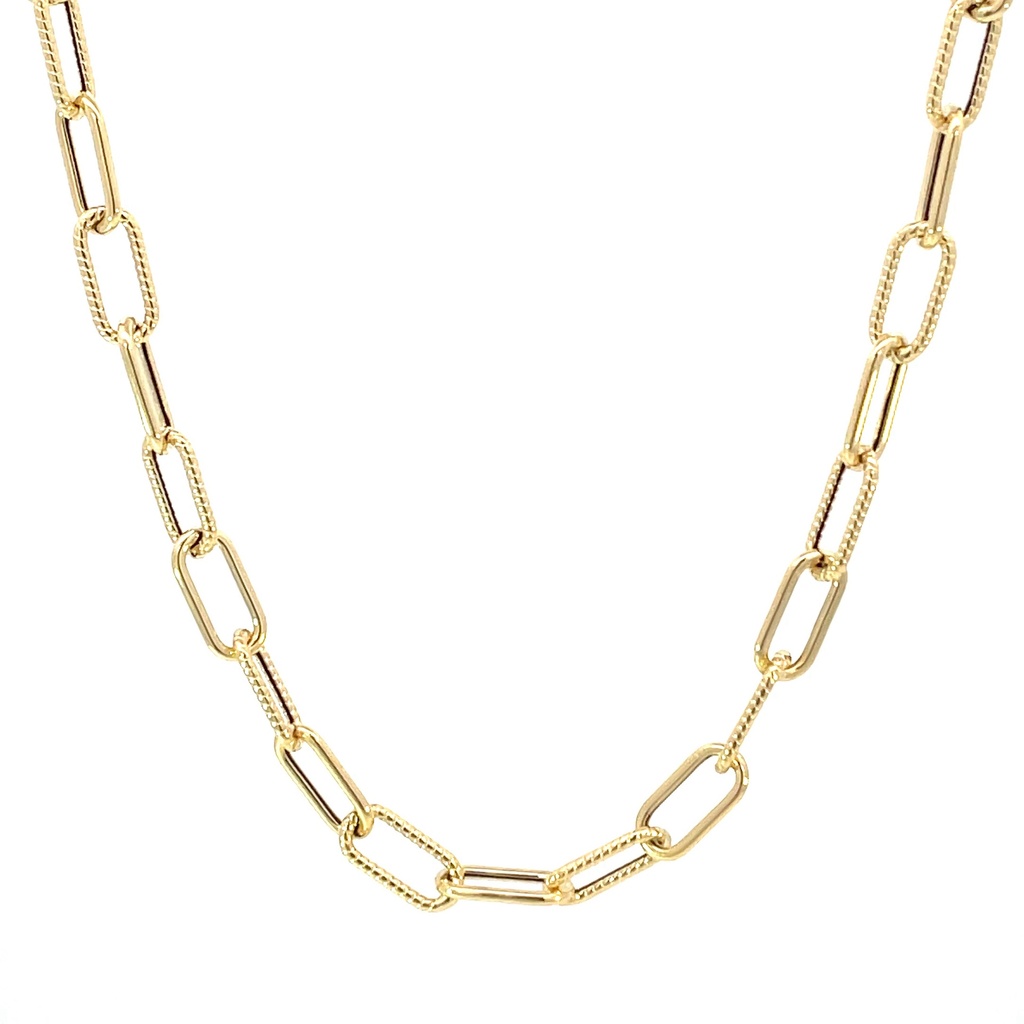 CADENA PAPER CLIP ORO AMARILLO     