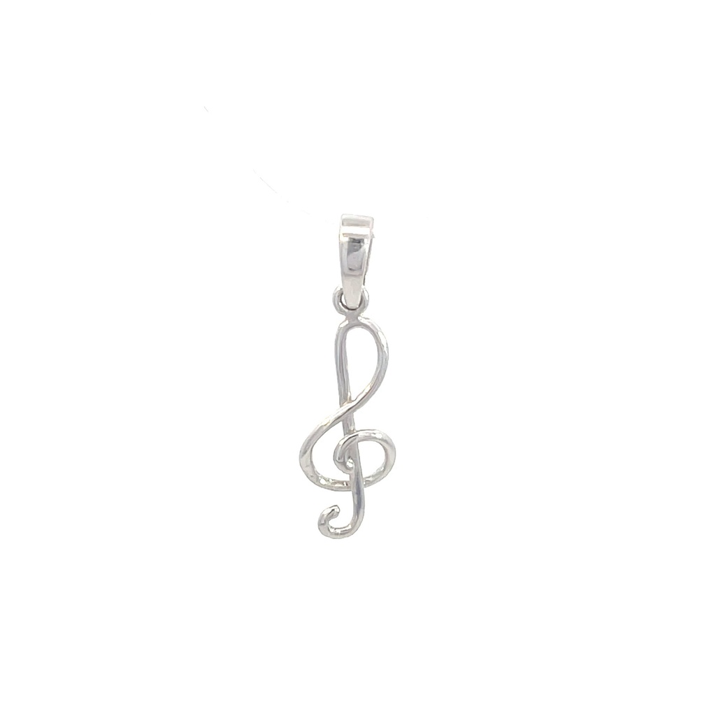 DIJE NOTA MUSICAL ORO BLANCO            
