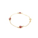 PULSERA MARIQUITA ESMALTADA ORO AMARILLO            