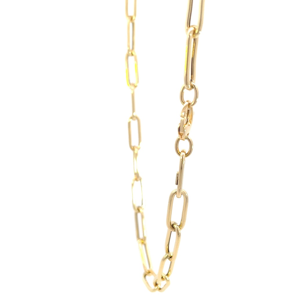 CADENA PAPER CLIP ORO AMARILLO            