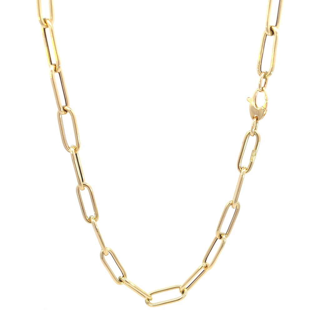CADENA PAPER CLIP ORO AMARILLO            