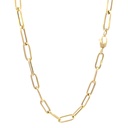 CADENA PAPER CLIP ORO AMARILLO            