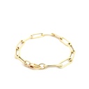 [SGA353] VCT035GG18 PULSERA PAPER CLIP ORO AMARILLO  