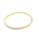 PULSERA MILITAR DIAMANTADA ORO AMARILLA            