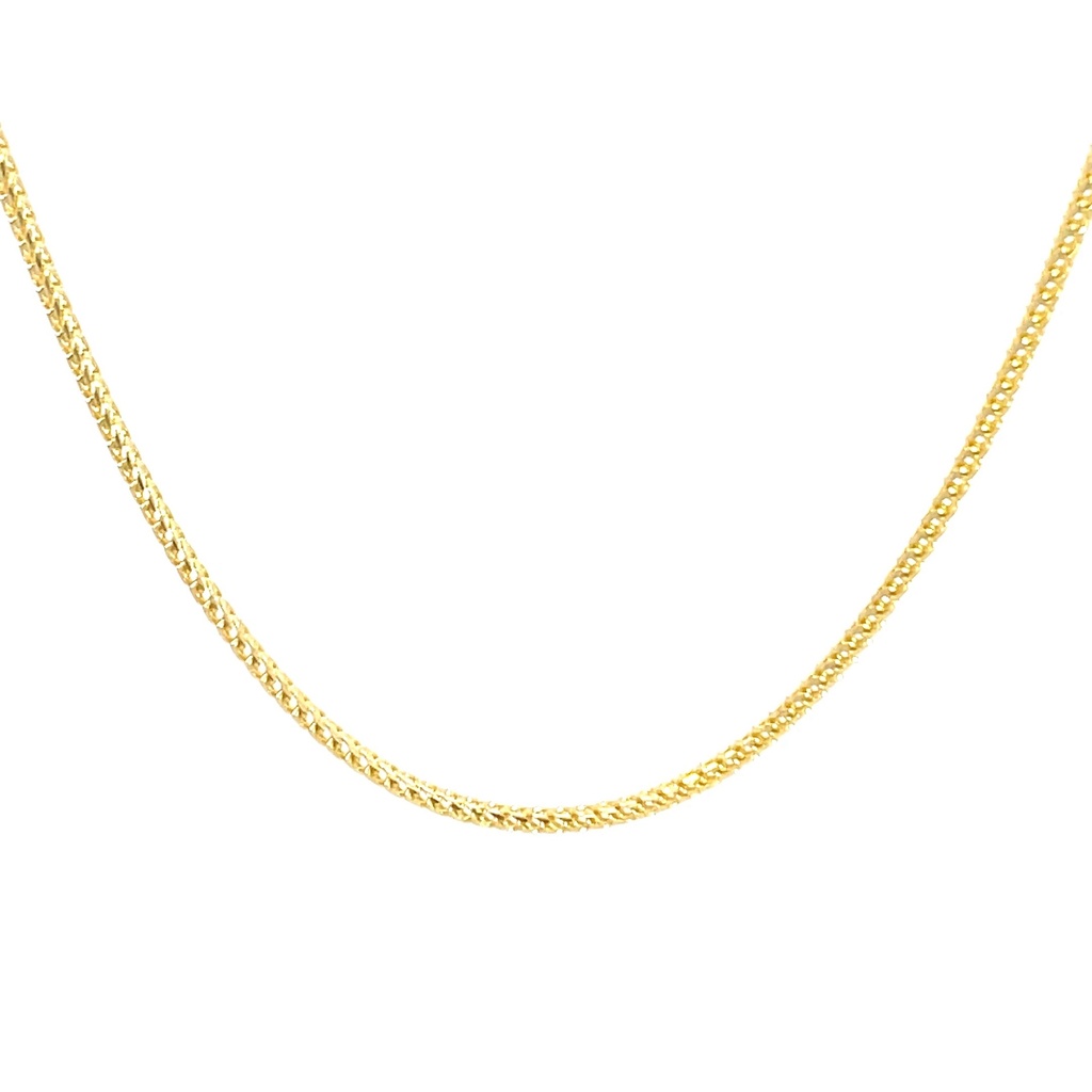 CADENA TEJIDO COLA DE RATON ORO AMARILLO      