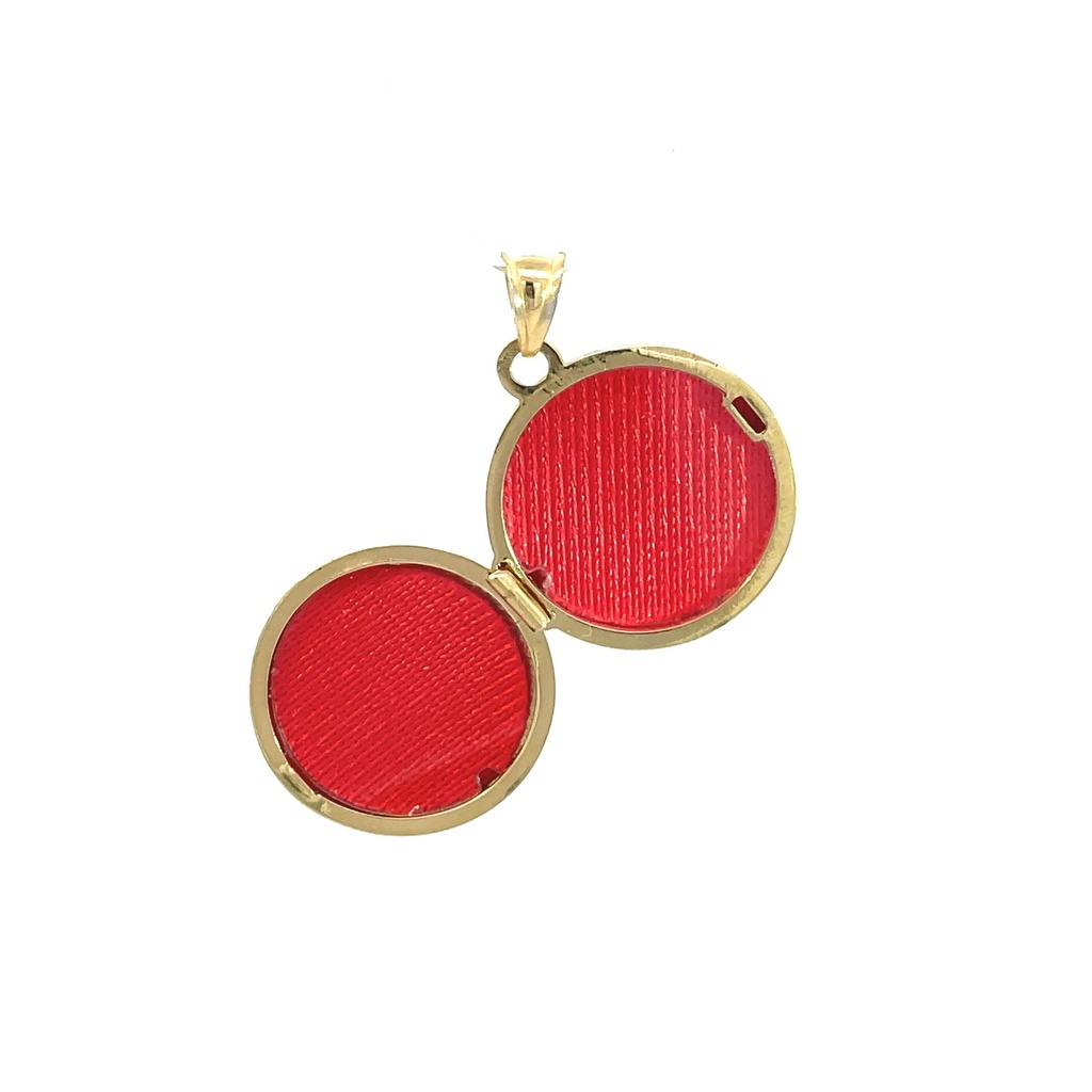 RELICARIO CIRCULO ORO AMARILLO      