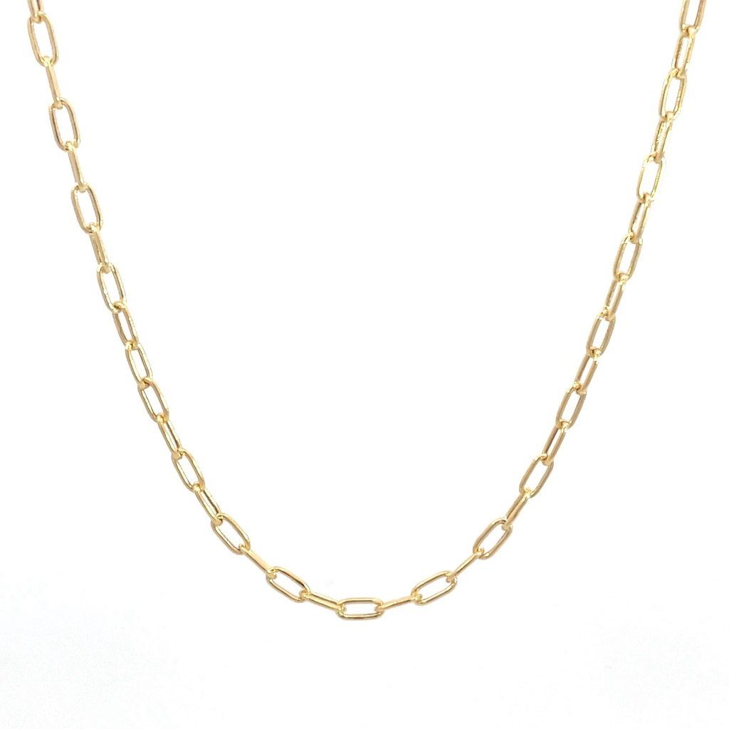 CADENA PAPER CLIP ORO AMARILLO            