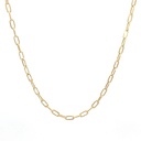 CADENA PAPER CLIP ORO AMARILLO            