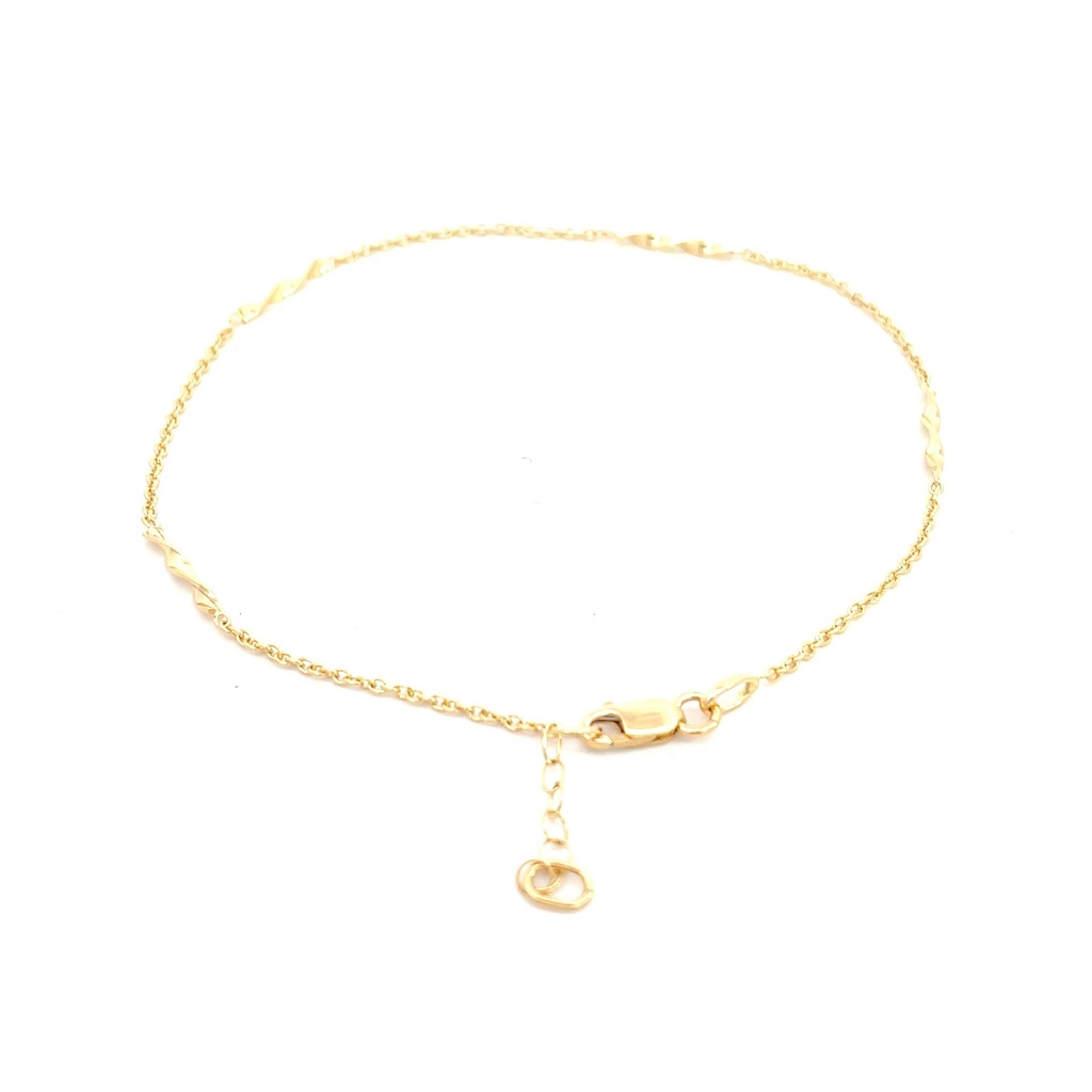 TOBILLERA ESPECIAL ORO AMARILLO               