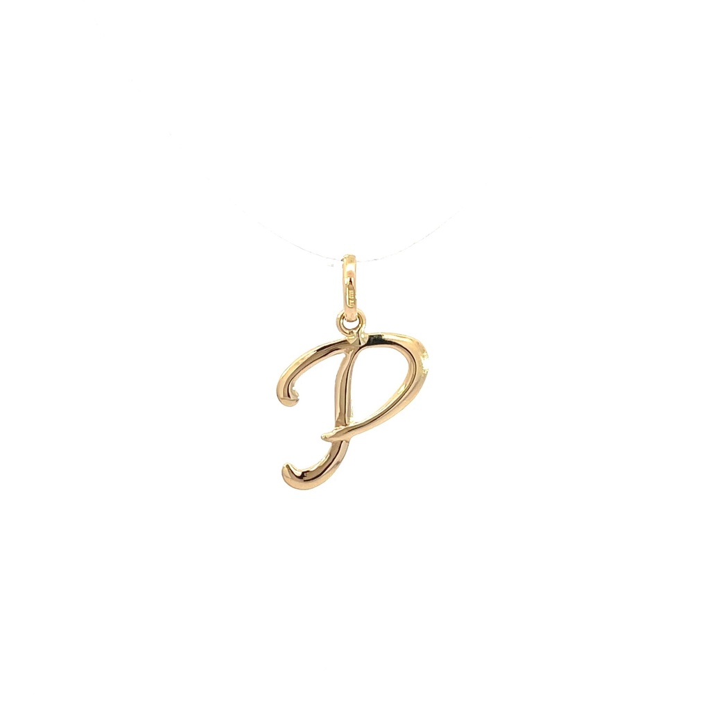 DIJE LETRA P ORO AMARILLO            