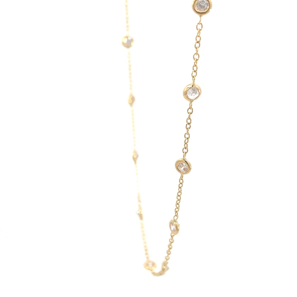 CADENA ESPECIAL CIRCONES ORO AMARILLO            