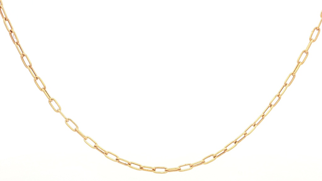 CADENA PAPER CLIP ORO AMARILLO 