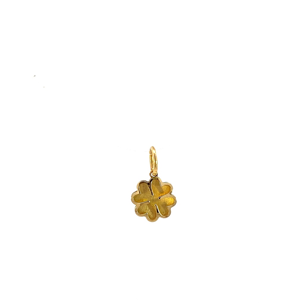 DIJE TREBOL ORO AMARILLO