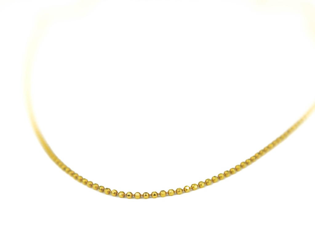 CADENA MINI MILITAR ORO AMARILLO            