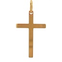 DIJE CRUZ LISA ORO AMARILLO