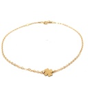 TOBILLERA TREBOL ORO AMARILLO
