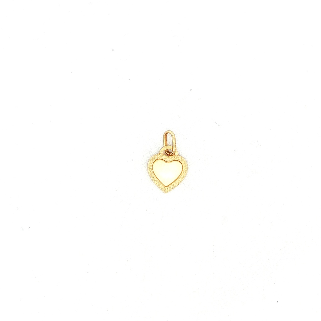 DIJE CORAZON ORO AMARILLO