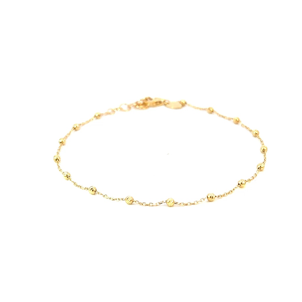 PULSERA DIMANTADA ORO AMARILLO