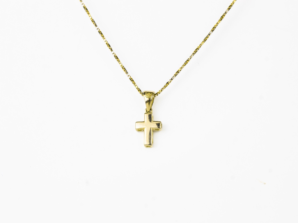 [269692] DIJE FIGURA CRUZ ORO AMARILLO