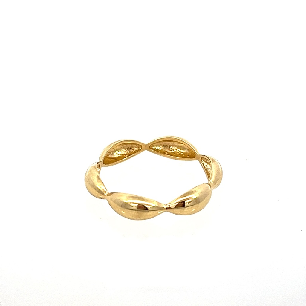 ANILLO  FIGURA ESLABONES ORO AMARILLO