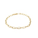PULSERA PAPER CLIP ORO AMARILLO