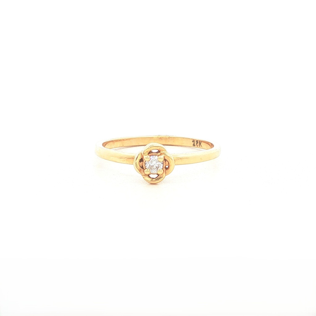 [HA308] ANILLO SOLITARIO ORO AMARILLO