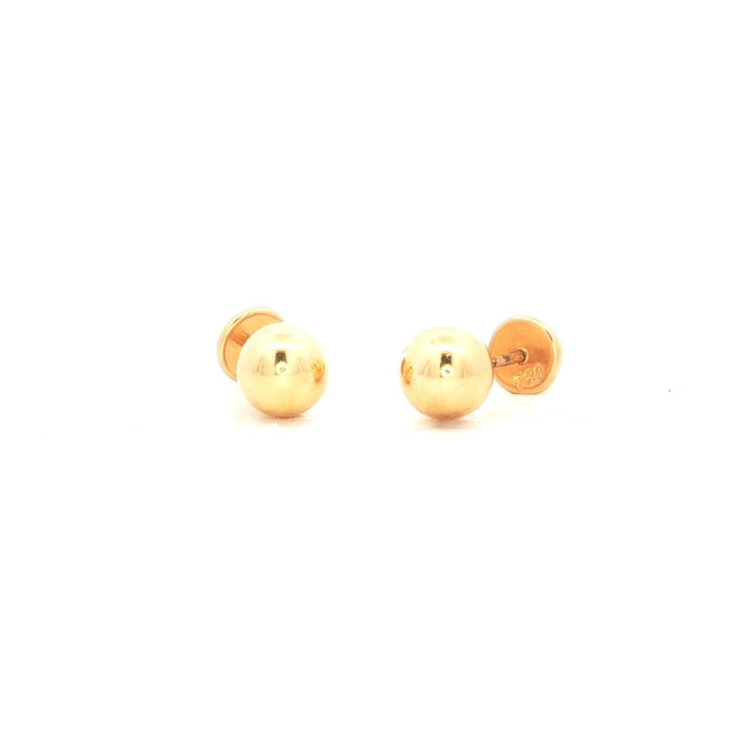 [HJ182] TOPOS BOLA NUMERO 6 ORO AMARILLO