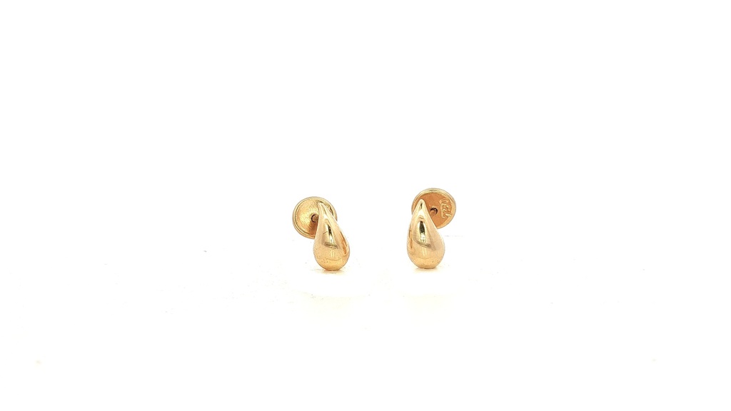 [HJ210] TOPOS GOTAS GRANDE ORO AMARILLO