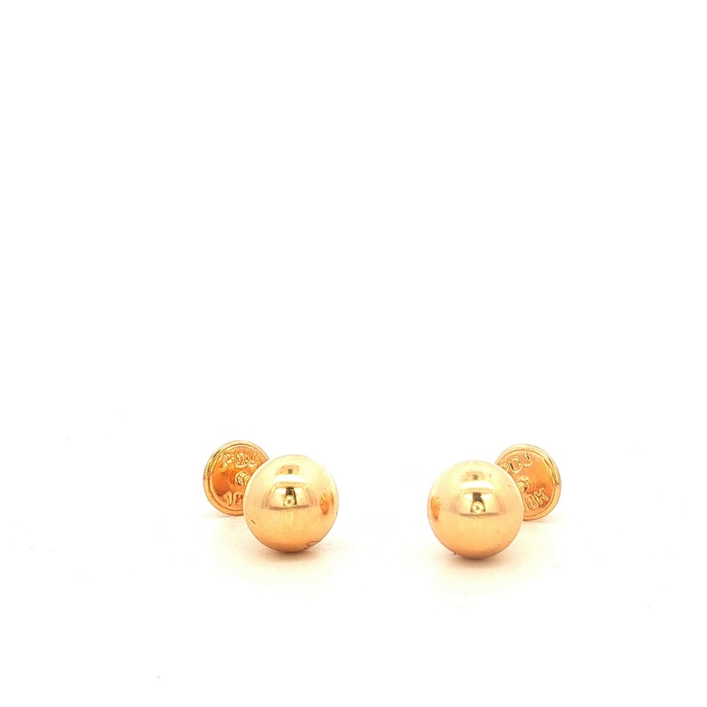 [HJ212] TOPOS BOLAS NUMERO 7 ORO AMARILLO