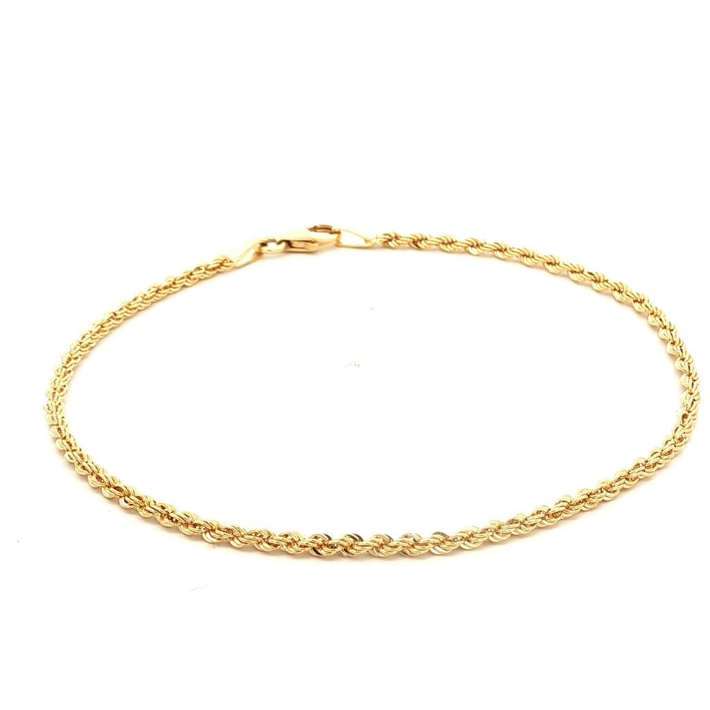 [040CV1220] PULSERA FRANCISCANA ORO AMARILLO LASER ESPINATA