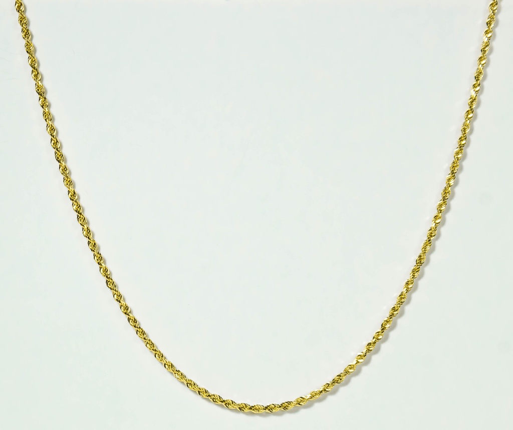 [050CVD50] CADENA FRANCISCANA ORO AMARILLO DIAMANTATA LASER