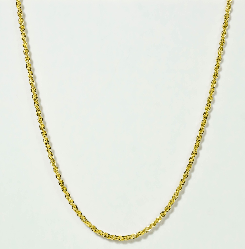[040CVGL45] CADENA FRANCISCANA ORO AMARILLO GLITTER