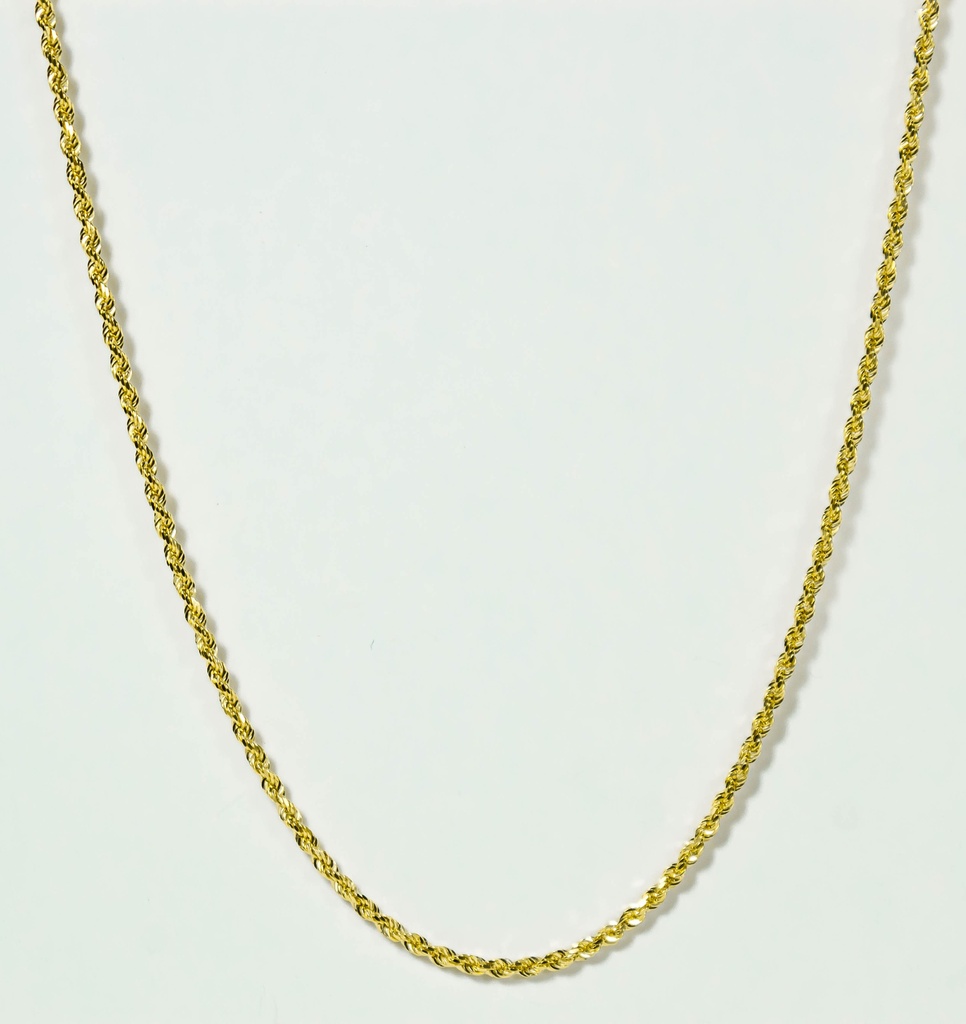 [050CVD60] CADENA FRANCISCANA ORO AMARILLO DIAMANTATA LASER