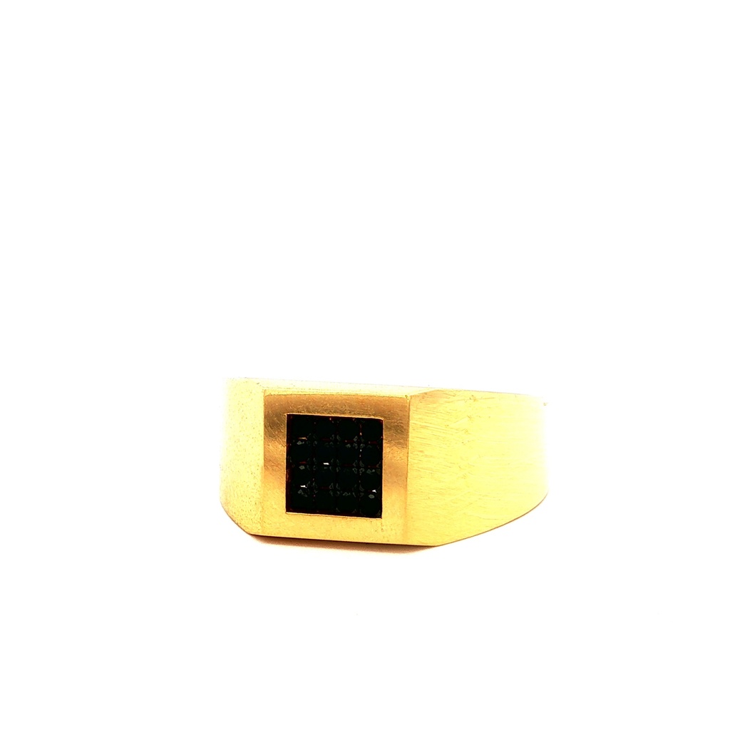ANILLO ONIX ORO AMARILLO