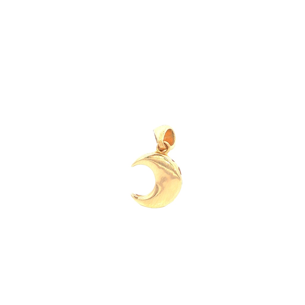 DIJE LUNA ORO AMARILLO