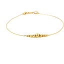 PULSERA BOLAS DEGRADE ORO AMARILLO GRADUABLE 