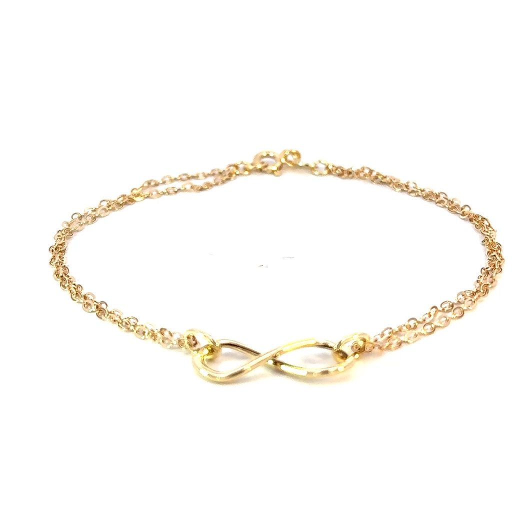 PULSERA INFINITO ORO AMARILLO