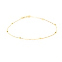 PULSERA VENECIANA BOLA DIAMANTADA ORO AMARILLO